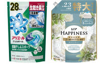 アリエール&nbsp;ジェルボールプロ&nbsp;部屋干し&nbsp;28個入&nbsp;&&nbsp;レノア&nbsp;ホワイトティー&nbsp;つめかえ用&nbsp;720mL