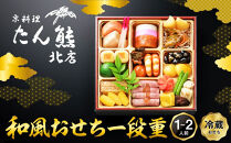 【京料理&nbsp;たん熊北店】和風おせち《一段重》1～2人前　｜京都&nbsp;おせち&nbsp;人気&nbsp;和風&nbsp;正月［&nbsp;京都&nbsp;料亭&nbsp;おせち&nbsp;おせち料理&nbsp;京料理&nbsp;人気&nbsp;おすすめ&nbsp;2027&nbsp;正月&nbsp;お祝い&nbsp;老舗&nbsp;グルメ&nbsp;ご自宅用&nbsp;送料無料&nbsp;お取り寄せ&nbsp;］&nbsp;