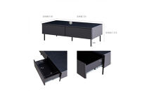 リビングテーブル&nbsp;120cm&nbsp;MLT-242＜ライトグレー＞【モーブル】【大川家具】