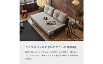 グリス&nbsp;幅180cm&nbsp;ごろ寝&nbsp;ソファベッド&nbsp;DGY×グレージュ&nbsp;【モーブル／大川家具】