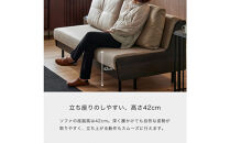 グリス&nbsp;幅180cm&nbsp;ごろ寝&nbsp;ソファベッド&nbsp;DGY×グレージュ&nbsp;【モーブル／大川家具】