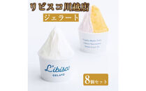 リビスコ川越店　ジェラート8個セット