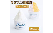 リビスコ川越店　ジェラート12個セット