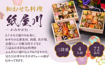 【京都しょうざん】和おせち料理「紙屋川」三段重&nbsp;4人前｜老舗料亭&nbsp;おせち&nbsp;人気［&nbsp;京都&nbsp;老舗料亭&nbsp;和風おせち&nbsp;3段&nbsp;4人&nbsp;グルメ&nbsp;京料理&nbsp;人気&nbsp;おすすめ&nbsp;2027&nbsp;正月&nbsp;お祝い&nbsp;お取り寄せ&nbsp;通販&nbsp;送料無料&nbsp;年内配送&nbsp;ふるさと納税&nbsp;］
