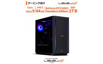 パソコン工房&nbsp;4年間物損保証&nbsp;ミドルタワーゲーミングPC&nbsp;Core&nbsp;Ultra&nbsp;9/5090&nbsp;Founders&nbsp;Edition/No.411