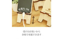 国産ひのきのスマホスタンド＆マグネットセット&nbsp;（うさぎ）