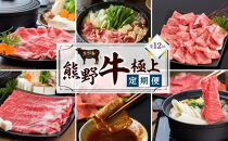 【定期便全12回】熊野牛&nbsp;極上定期便セット（1カ月に1回お届け）（全12ヵ月）&nbsp;［MG102］