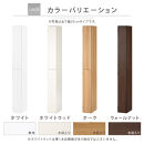 【完成品＋設置付き】オーダーすき間ラック〔幅19cm・扉右開き・ハイタイプ〕（ホワイト）すき間ラック&nbsp;収納棚&nbsp;扉付き&nbsp;スリム&nbsp;約&nbsp;奥行32&nbsp;高さ178&nbsp;ハイタイプ&nbsp;オーダーラック&nbsp;キッチン&nbsp;洗面所&nbsp;AKONBE400092-19R-WH