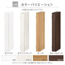 【完成品＋設置付き】オーダーすき間ラック〔幅12cm・扉右開き・ロータイプ〕（ホワイト）すき間ラック&nbsp;収納棚&nbsp;扉付き&nbsp;スリム&nbsp;約&nbsp;奥行32&nbsp;高さ90&nbsp;ロータイプ&nbsp;オーダーラック&nbsp;キッチン&nbsp;洗面所&nbsp;AKONBE400078-12R-WH