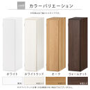 【完成品＋設置付き】オーダーすき間ラック〔幅26cm・扉右開き・ロータイプ〕（ホワイト）すき間ラック&nbsp;収納棚&nbsp;扉付き&nbsp;スリム&nbsp;約&nbsp;奥行32&nbsp;高さ90&nbsp;ロータイプ&nbsp;オーダーラック&nbsp;キッチン&nbsp;洗面所&nbsp;AKONBE400083-26R-WH