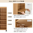 【完成品＋設置付き】オーダーすき間ラック〔幅21cm・キャスター・ロータイプ〕（オーク）隙間収納&nbsp;キャスター付き&nbsp;キッチン&nbsp;洗面台&nbsp;隙間&nbsp;収納&nbsp;洗濯機横&nbsp;隙間収納ラック&nbsp;ラック&nbsp;薄型&nbsp;木製&nbsp;約&nbsp;AKONBE400100-21-OAK