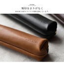 【ブラック】HIGHCAMP&nbsp;ソフトオイルレザー&nbsp;ペンケース&nbsp;本革&nbsp;筆箱