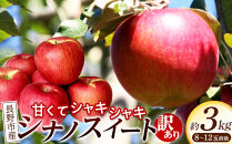 【訳あり】シナノスイート&nbsp;3kg&nbsp;長野市産&nbsp;産地よりお届け&nbsp;信州りんご｜&nbsp;りんご&nbsp;シナノスイート&nbsp;訳あり&nbsp;長野市産&nbsp;人気&nbsp;おすすめ&nbsp;フルーツ&nbsp;果物&nbsp;林檎&nbsp;家庭用&nbsp;加工用&nbsp;旬&nbsp;産地直送&nbsp;長野県&nbsp;長野市&nbsp;信州&nbsp;信濃&nbsp;ふるさと納税