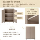 【完成品でお届け】キャスター付き収納ラック（グレージュ）Toffy&nbsp;トフィー&nbsp;収納ラック&nbsp;推し活&nbsp;収納棚&nbsp;扉付き&nbsp;サイドワゴン&nbsp;デスクワゴン&nbsp;キャスター付き&nbsp;3段&nbsp;木製&nbsp;ラック&nbsp;スリム&nbsp;収納ボックス&nbsp;AKANBR920150-0-GBE