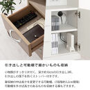 【完成品でお届け】コンセント付マルチキャビネット（ウォールナット）ルーター収納&nbsp;キャビネット&nbsp;収納ボックス&nbsp;大型&nbsp;テレビ台&nbsp;幅60cm&nbsp;奥行32cm&nbsp;高さ80cm&nbsp;木製&nbsp;収納棚&nbsp;棚&nbsp;扉付き&nbsp;LKANCB642229-0-WAL