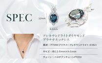 【京セラ】クレサンベール〈アレキサンドライト・天然ダイヤモンド〉ペンダント【35周年記念商品/6月誕生石/プラチナ】