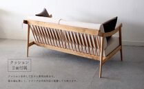 アームソファ 道産ナラ 2人掛け 北海道  MOOTH インテリア 手作り 家具職人 椅子