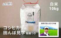 【体験動画セット】南魚沼産コシヒカリ 特別栽培米 白米5kg×2 ひらくの里ファーム