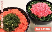 まぐろ＆サーモンのたたき（ネギトロ丼用）