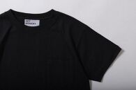 《1》レディースM～レディースL　ポケットTシャツ　BLACK