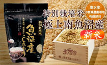 【新米】【令和8年産】【定期便】特別栽培米「極上南魚沼産コシヒカリ」（有機肥料、8割減農薬栽培）玄米8ｋｇ×全6回【定期便&nbsp;銘柄米&nbsp;ブランド米&nbsp;玄米&nbsp;こしひかり&nbsp;コシヒカリ&nbsp;魚沼産&nbsp;新潟米&nbsp;産地直送&nbsp;お米&nbsp;米&nbsp;こめ&nbsp;コメ&nbsp;ご飯&nbsp;御飯&nbsp;ごはん】