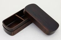 ◇紀州桧弁当箱&nbsp;タイプS－4&nbsp;DBR&nbsp;ナノコート【TN32】