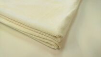 軽量シール織綿毛布　横ボーダー（アイボリー）　松岡織物株式会社