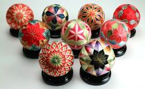 【加賀花てまり】（ぼたん）花てまり・大［黒塗台］&nbsp;&nbsp;石川&nbsp;金沢&nbsp;加賀百万石&nbsp;加賀&nbsp;百万石&nbsp;北陸&nbsp;北陸復興&nbsp;北陸支援