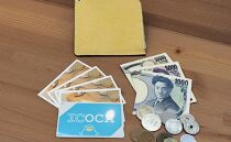 プチウォレット【ココア（こげ茶）】お札・小銭・カードが収納できる小さなお財布！