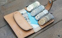 レール式コインケース【ダークブラウン】各コインをキッチリ収納できる小さなお財布！