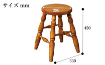 H45&nbsp;丸スツール&nbsp;アーミッシュ色