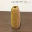 【木製フラワーベース　オーク材　fv011-OAK】オイルフィニッシュ 一輪差し 花瓶 木製 小物 置物 MUKU屋 MUFactory