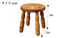 H30&nbsp;丸スツール&nbsp;アーミッシュ色
