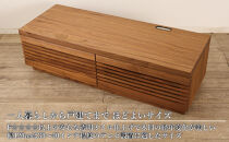 大川家具&nbsp;ジャギー120TVボード左引出し&nbsp;ウォールナット&nbsp;台輪