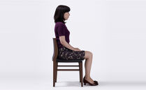 オルソル&nbsp;ダイニングチェアー&nbsp;無垢削出し&nbsp;骨盤サポート&nbsp;ウォールナット