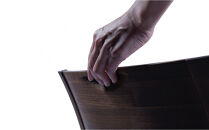 オルソル&nbsp;ダイニングチェアー&nbsp;無垢削出し&nbsp;骨盤サポート&nbsp;ブラックチェリー