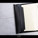 maf pinto (マフ ピント) レザーブックカバー 文庫サイズ ブラック 本革 日本製