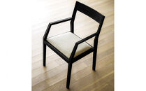 【開梱設置】高野木工&nbsp;KIEL&nbsp;CHAIR&nbsp;キール&nbsp;チェア&nbsp;肘付き&nbsp;オーク(黒塗装)&nbsp;【10年保証】