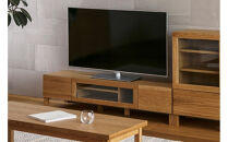 【開梱設置】高野木工 LECCE レッチェ 142TVボード オーク (透明ガラス) 【10年保証】