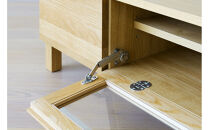 【開梱設置】高野木工 LECCE レッチェ 142TVボード オーク (透明ガラス) 【10年保証】