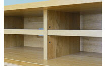 【開梱設置】高野木工 LECCE レッチェ 142TVボード オーク (透明ガラス) 【10年保証】