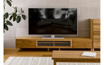 【開梱設置】高野木工 LECCE レッチェ 200TVボード オーク (透明ガラス) 【10年保証】