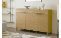 【開梱設置】高野木工&nbsp;LECCE&nbsp;レッチェ&nbsp;134キャビネット&nbsp;オーク【10年保証】