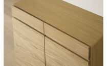 【開梱設置】高野木工&nbsp;LECCE&nbsp;レッチェ&nbsp;134キャビネット&nbsp;オーク【10年保証】