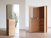 CARAMELLA Storage Mirror (L) oak