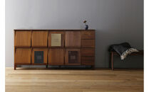 【開梱設置】高野木工 LECCE 180マガジンレコードラック ウォルナット【10年保証】