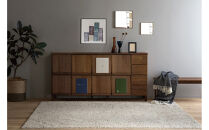 【開梱設置】高野木工 LECCE 180マガジンレコードラック ウォルナット【10年保証】