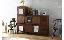 【開梱設置】高野木工 LECCE レッチェ 40マガジンレコードラック ウォルナット【10年保証】