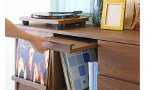 【開梱設置】高野木工 LECCE レッチェ 77マガジンレコードラック ウォルナット【10年保証】