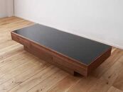 CHOCOLAT Living Table 119 walnut (glass top)